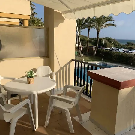 Estudio Primera Linea 50 Mtrs Playa. Fibra 600mb Apartamento Marbella